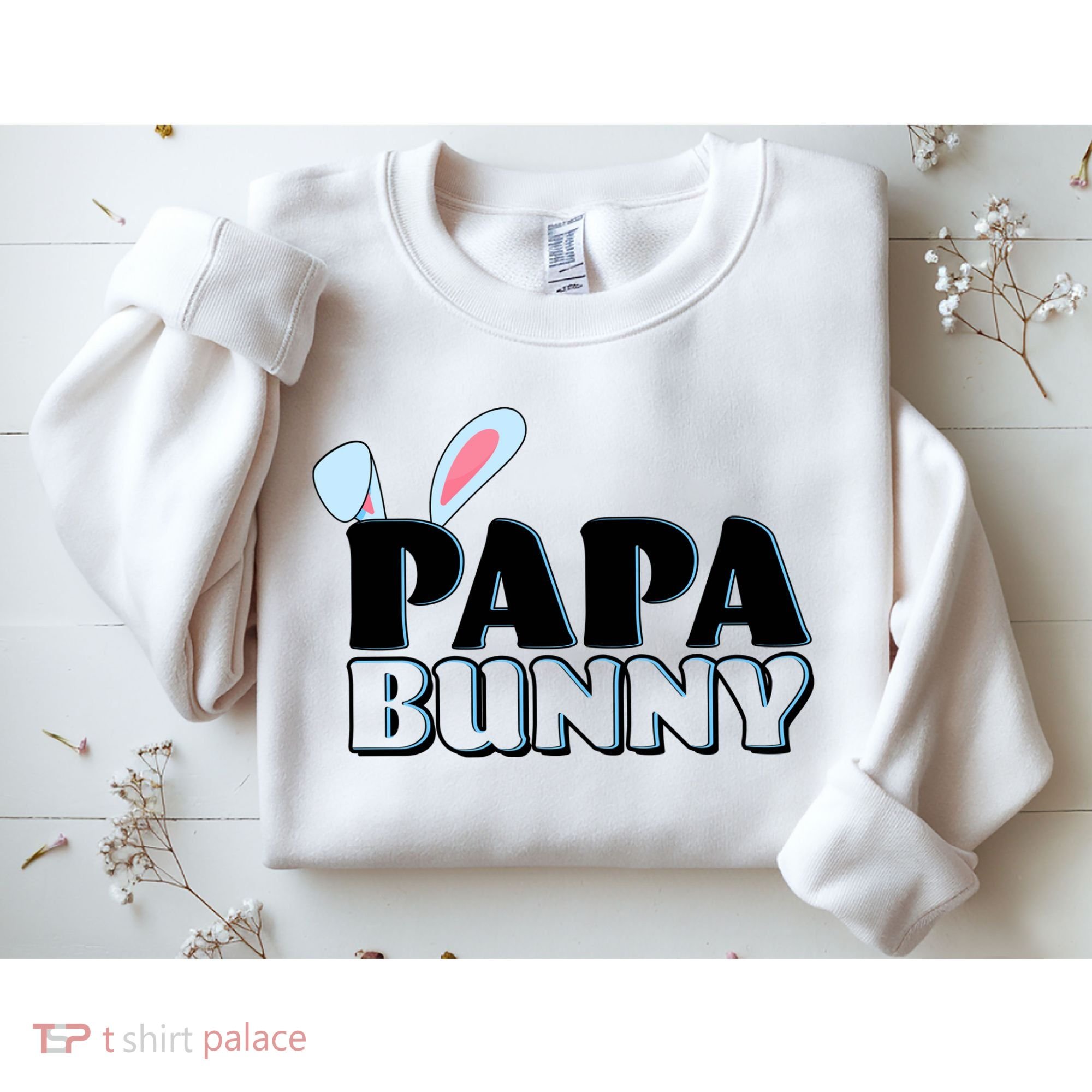 Cute Easter Papa Bunny Matching Family Shirts Sweatshirt