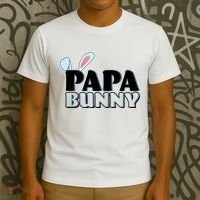 Cute Easter Papa Bunny Matching Family Shirts T-Shirt thumb 3