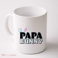 Cute Easter Papa Bunny Matching Family Shirts Coffee Mug thumb 0