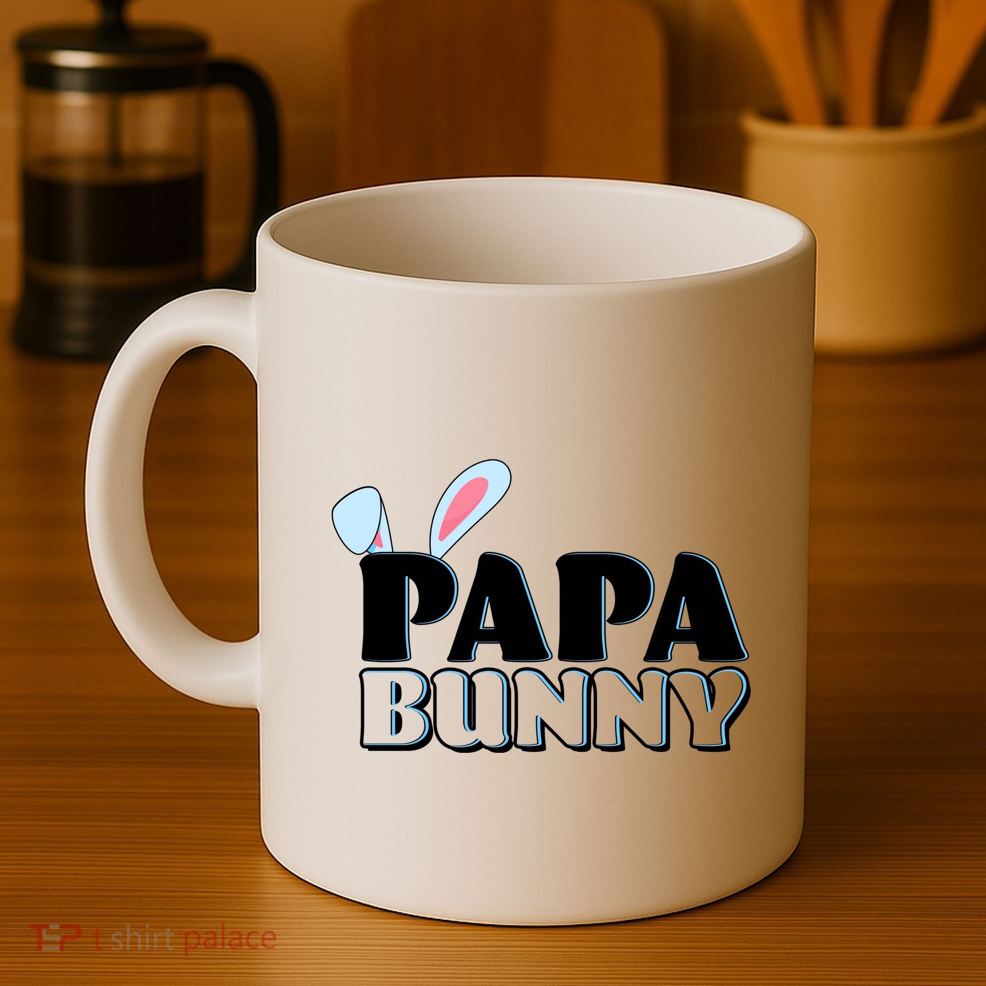 Cute Easter Papa Bunny Matching Family Shirts Coffee Mug