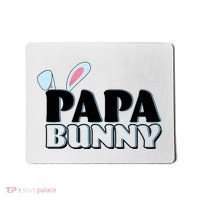 Cute Easter Papa Bunny Matching Family Shirts Mousepad thumb 0