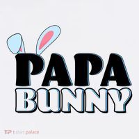 Cute Easter Papa Bunny Matching Family Shirts Mousepad thumb 1