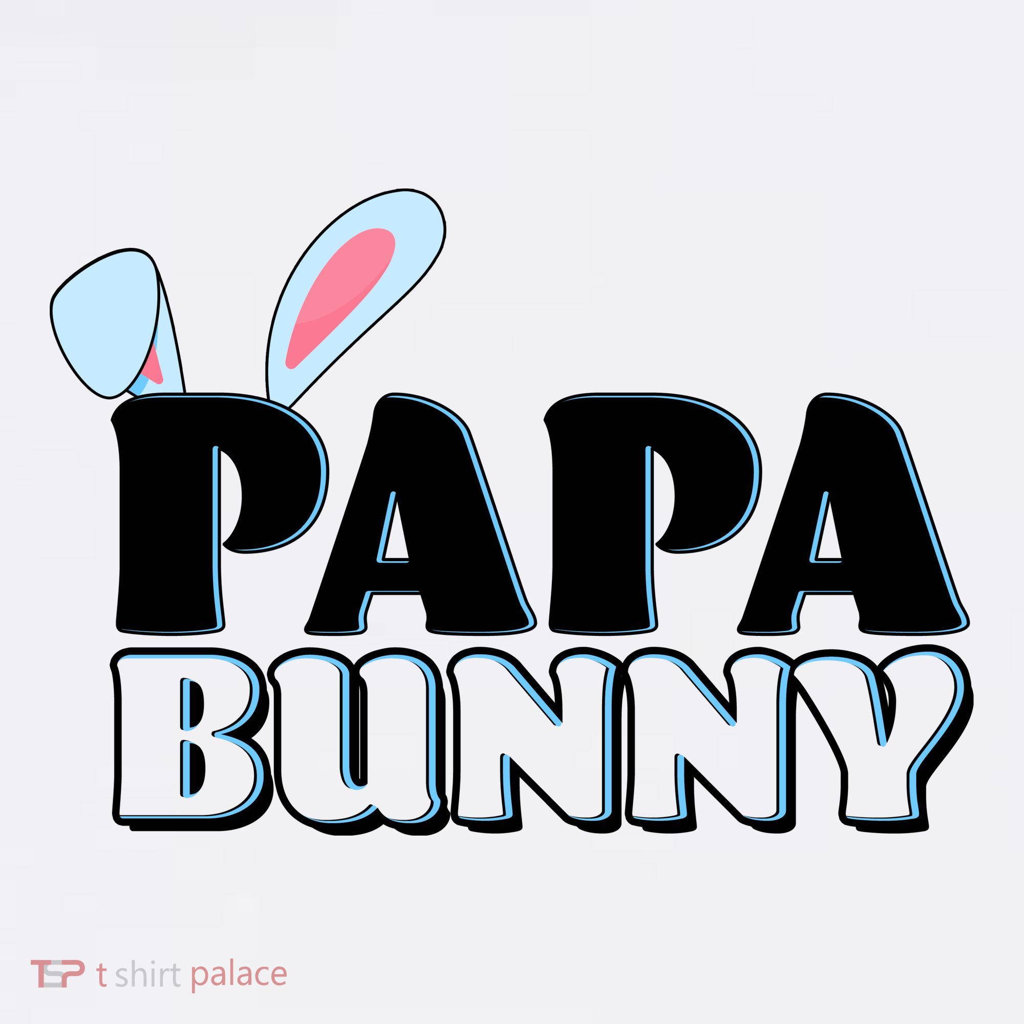 Cute Easter Papa Bunny Matching Family Shirts Mousepad