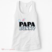 Cute Easter Papa Bunny Matching Family Shirts Women's Tank Top thumb 0