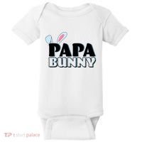 Cute Easter Papa Bunny Matching Family Shirts Baby Bodysuit thumb 0