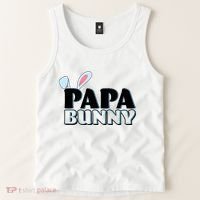 Cute Easter Papa Bunny Matching Family Shirts Tank Top thumb 2