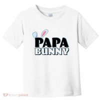 Cute Easter Papa Bunny Matching Family Shirts Toddler T-Shirt thumb 0