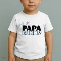 Cute Easter Papa Bunny Matching Family Shirts Toddler T-Shirt thumb 2