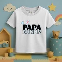 Cute Easter Papa Bunny Matching Family Shirts Toddler T-Shirt thumb 3