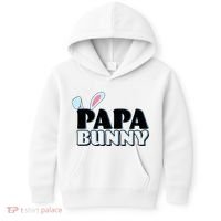 Cute Easter Papa Bunny Matching Family Shirts Kids Hoodie thumb 0