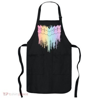 Cute Easter Painted Spring Colors Peeps Apron