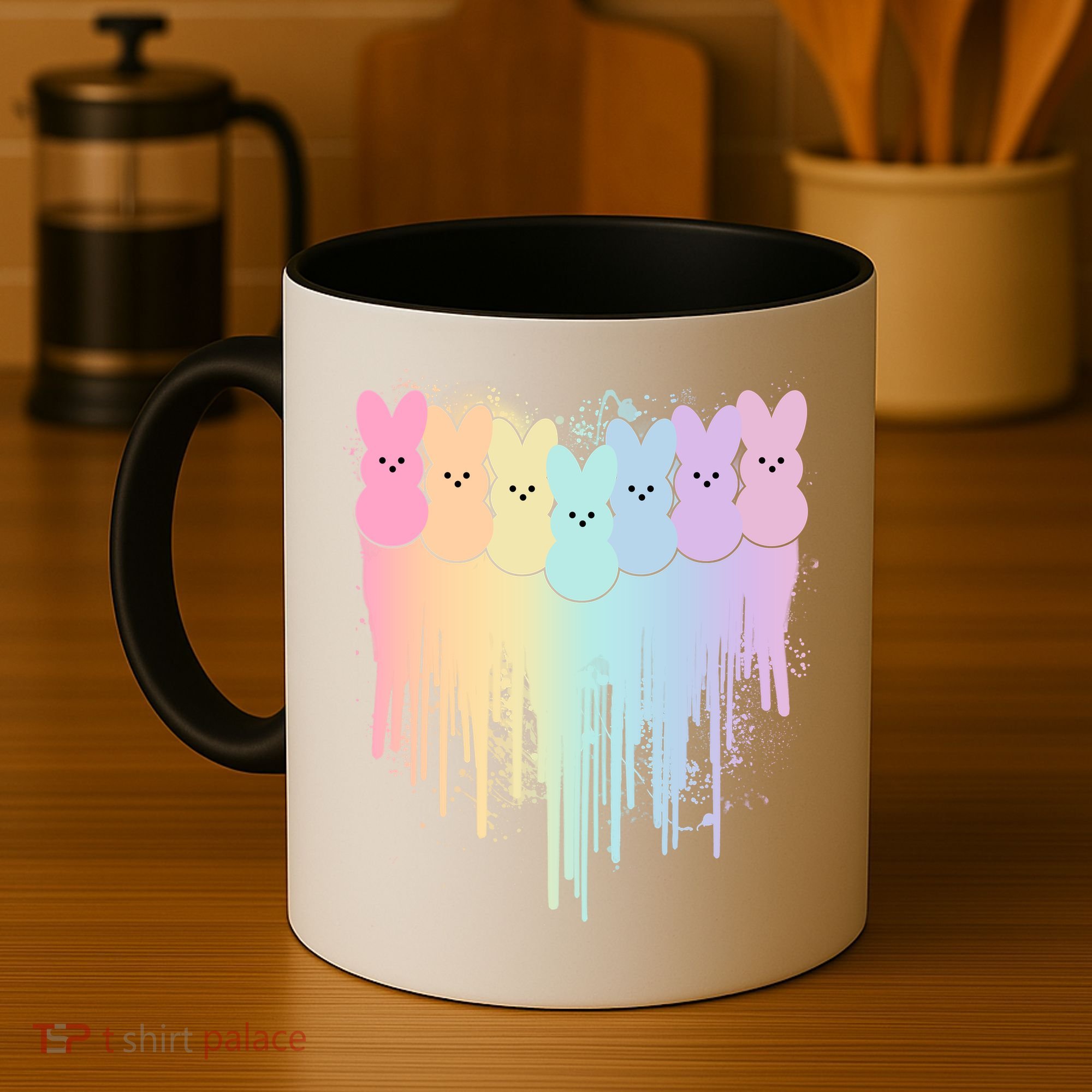 Cute Easter Painted Spring Colors Peeps Coffee Mug