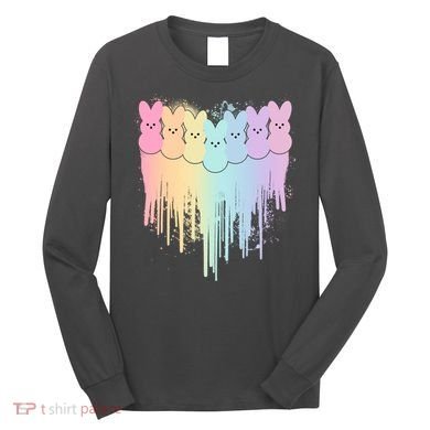 Cute Easter Painted Spring Colors Peeps Long Sleeve Shirt
