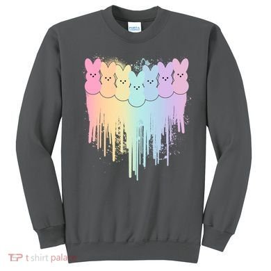 Cute Easter Painted Spring Colors Peeps Sweatshirt