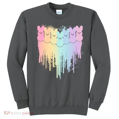 Cute Easter Painted Spring Colors Peeps Sweatshirt