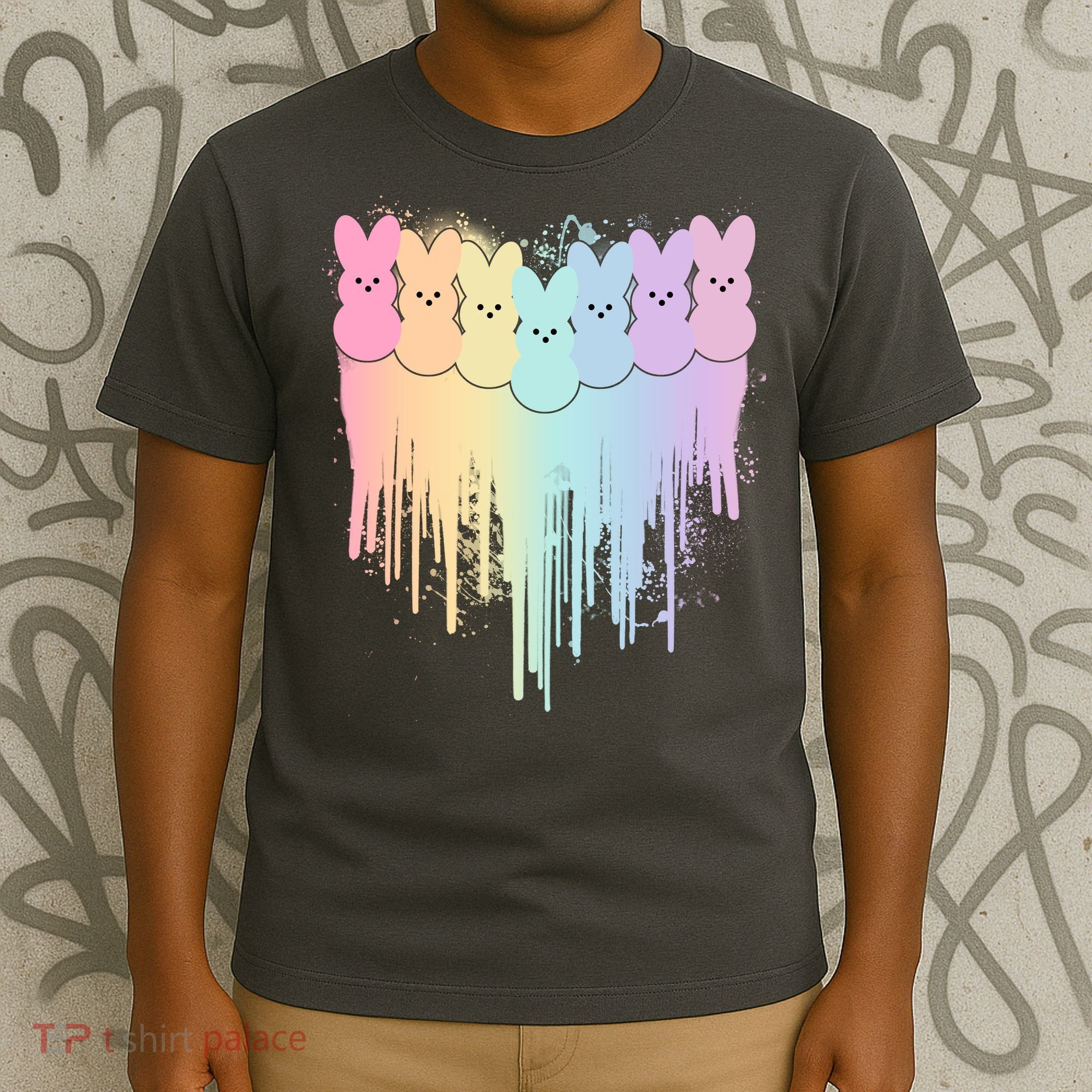 Cute Easter Painted Spring Colors Peeps T-Shirt