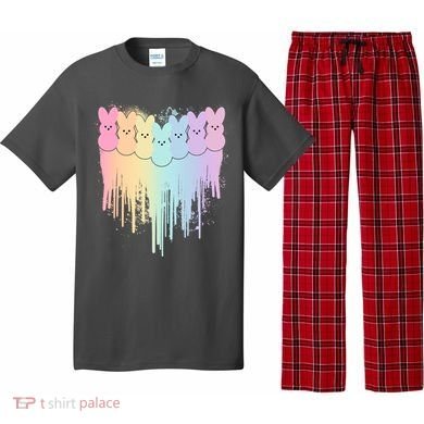 Cute Easter Painted Spring Colors Peeps Pajama Set