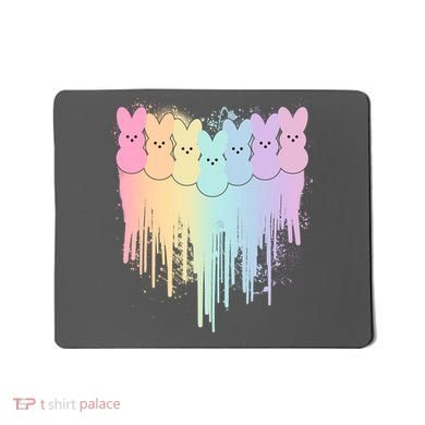 Cute Easter Painted Spring Colors Peeps Mousepad