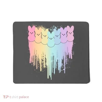 Cute Easter Painted Spring Colors Peeps Mousepad