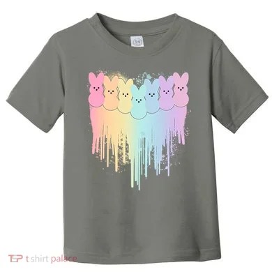 Cute Easter Painted Spring Colors Peeps Toddler T-Shirt