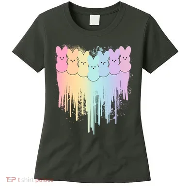 Cute Easter Painted Spring Colors Peeps Women's T-Shirt