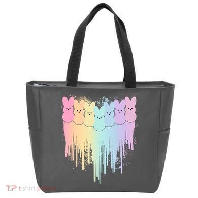 Cute Easter Painted Spring Colors Peeps Tote Bag