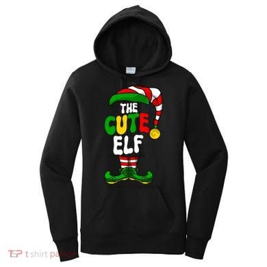 Cute Elf Pajama Matching Group Christmas Holiday Women's Hoodie