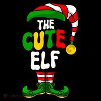 Cute Elf Pajama Matching Group Christmas Holiday Women's Hoodie thumb 2