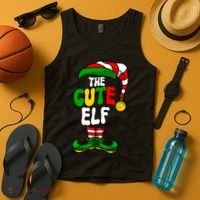 Cute Elf Pajama Matching Group Christmas Holiday Tank Top thumb 4