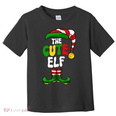 Cute Elf Pajama Matching Group Christmas Holiday Toddler T-Shirt