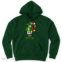 Cute Elf Pajama Matching Group Christmas Holiday Hoodie thumb 0
