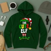 Cute Elf Pajama Matching Group Christmas Holiday Hoodie thumb 3