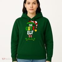 Cute Elf Pajama Matching Group Christmas Holiday Hoodie thumb 5