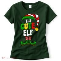 Cute Elf Pajama Matching Group Christmas Holiday Women's T-Shirt thumb 0