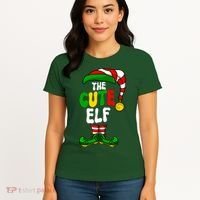 Cute Elf Pajama Matching Group Christmas Holiday Women's T-Shirt thumb 4