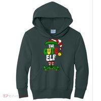 Cute Elf Pajama Matching Group Christmas Holiday Kids Hoodie thumb 0
