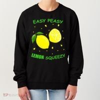 Cute Easy Peasy Lemon Squeezy Fun Summertime Lemonade Lover Gift Women's Sweatshirt thumb 0