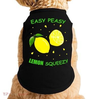 Cute Easy Peasy Lemon Squeezy Fun Summertime Lemonade Lover Gift Doggie Tank