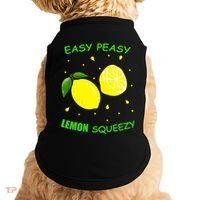 Cute Easy Peasy Lemon Squeezy Fun Summertime Lemonade Lover Gift Doggie Tank thumb 0