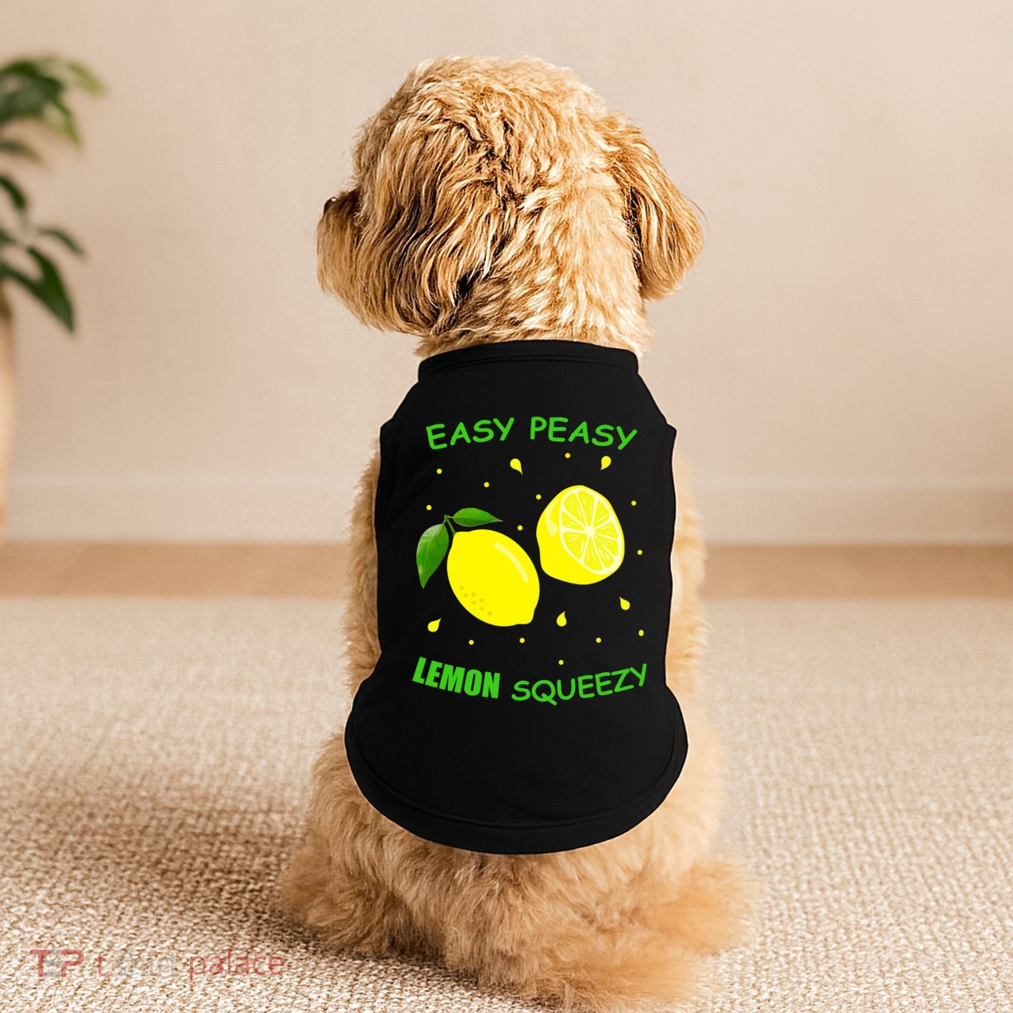 Cute Easy Peasy Lemon Squeezy Fun Summertime Lemonade Lover Gift Doggie Tank