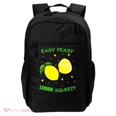 Cute Easy Peasy Lemon Squeezy Fun Summertime Lemonade Lover Gift Backpack