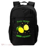 Cute Easy Peasy Lemon Squeezy Fun Summertime Lemonade Lover Gift Backpack thumb 0