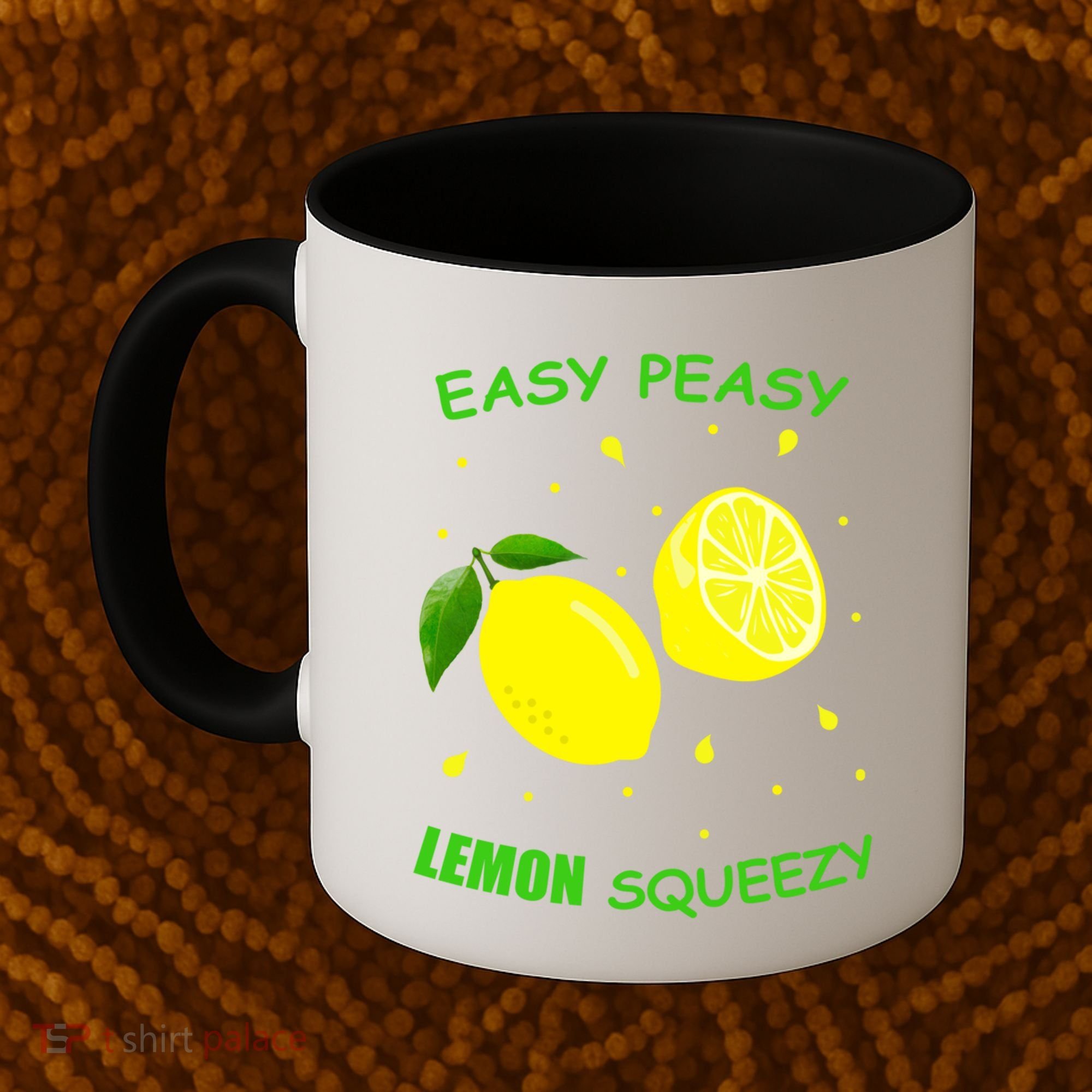 Cute Easy Peasy Lemon Squeezy Fun Summertime Lemonade Lover Gift Coffee Mug