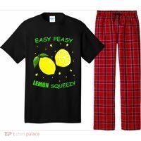 Cute Easy Peasy Lemon Squeezy Fun Summertime Lemonade Lover Gift Pajama Set thumb 0
