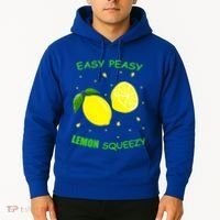 Cute Easy Peasy Lemon Squeezy Fun Summertime Lemonade Lover Gift Hoodie thumb 2