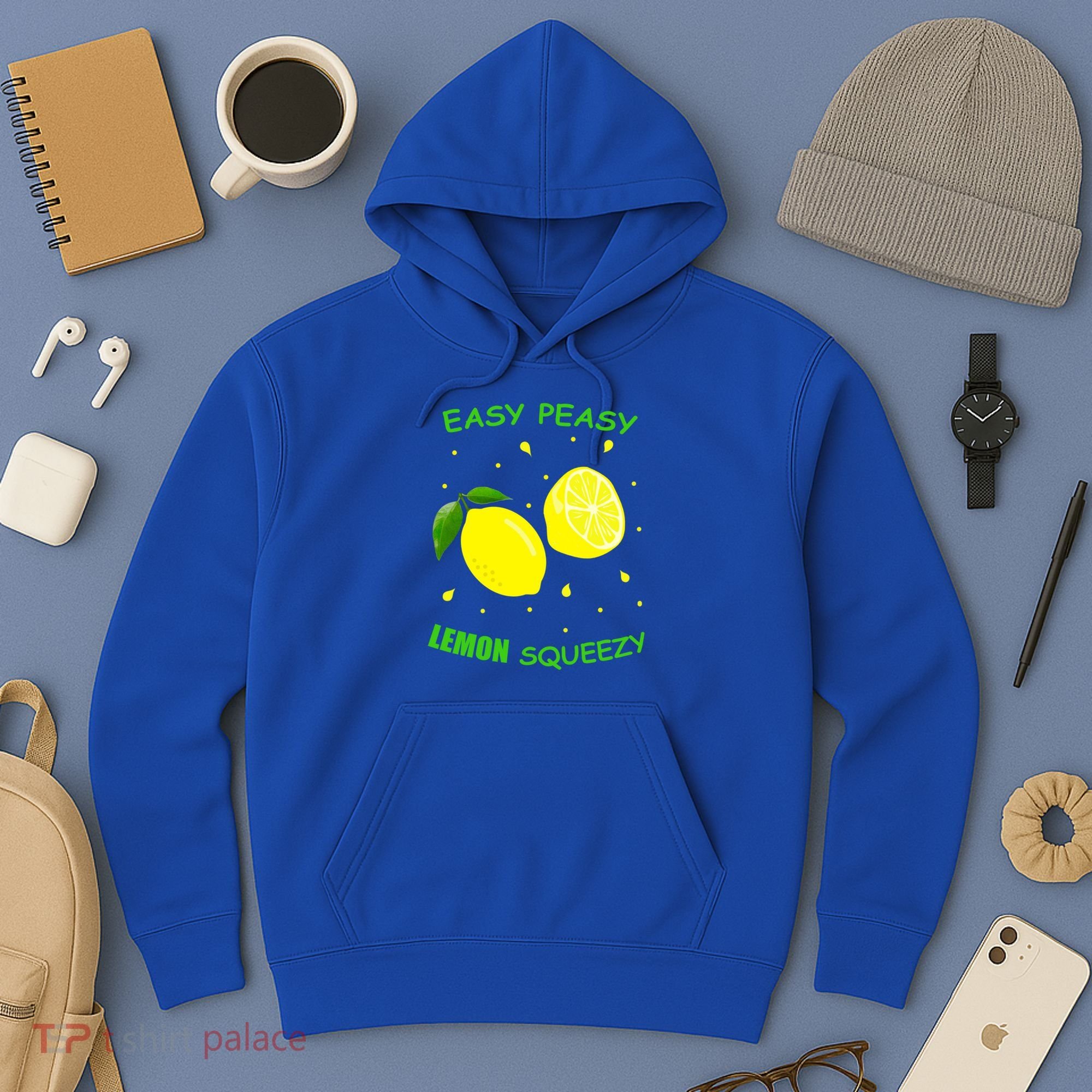 Cute Easy Peasy Lemon Squeezy Fun Summertime Lemonade Lover Gift Hoodie