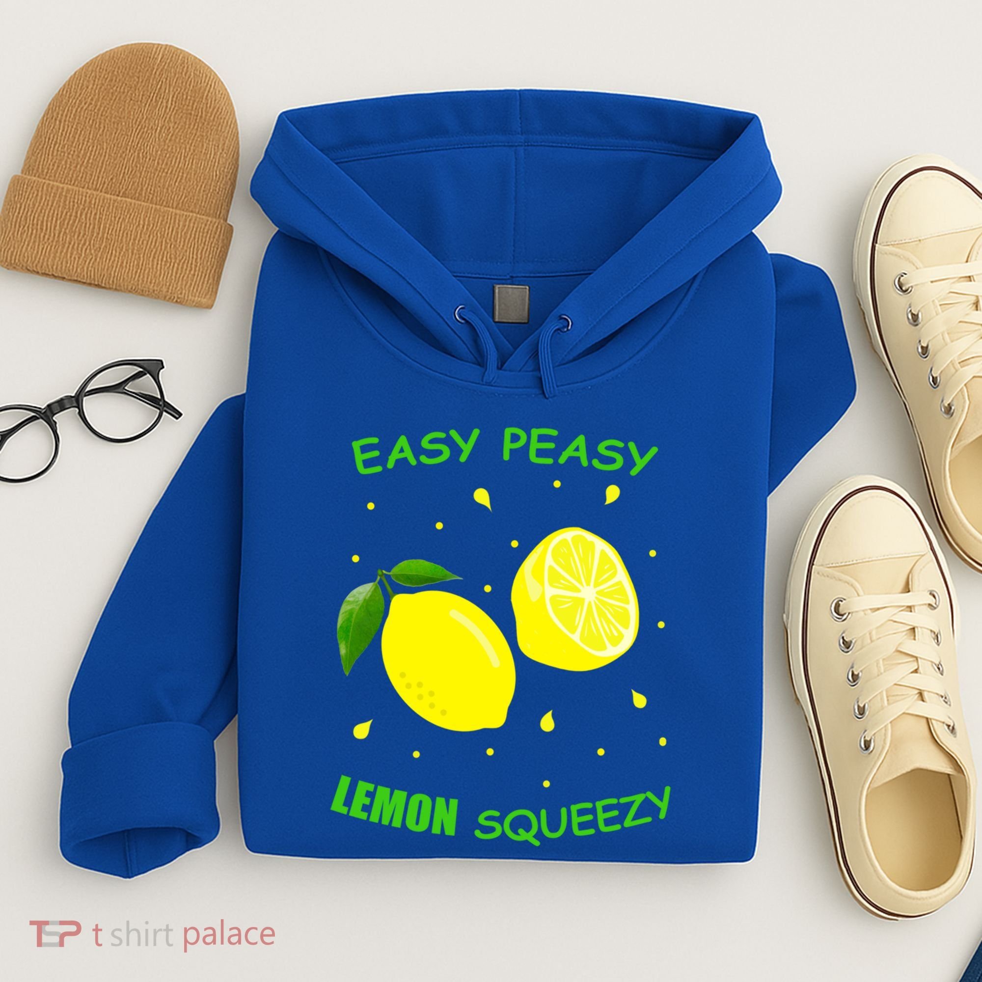 Cute Easy Peasy Lemon Squeezy Fun Summertime Lemonade Lover Gift Hoodie