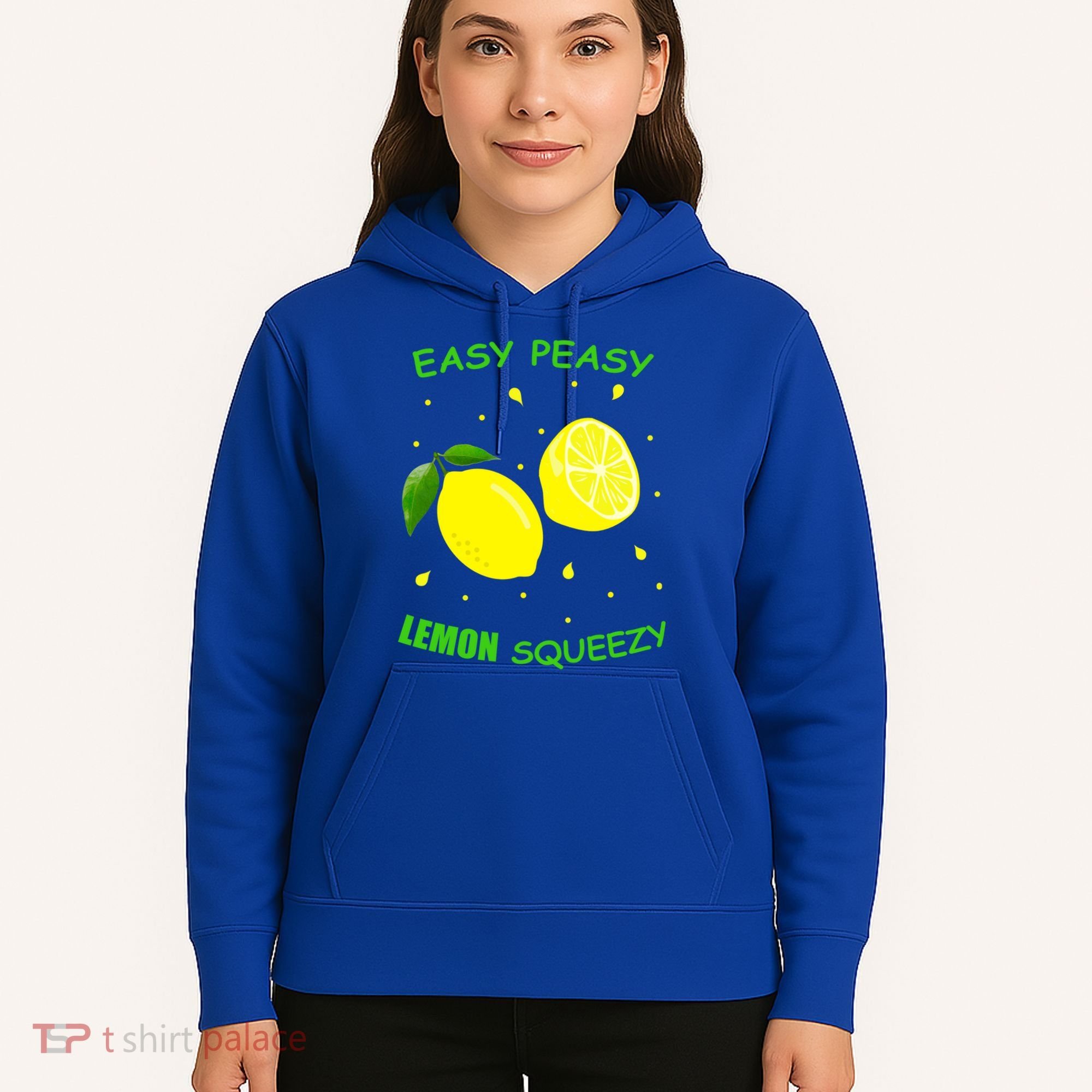 Cute Easy Peasy Lemon Squeezy Fun Summertime Lemonade Lover Gift Hoodie