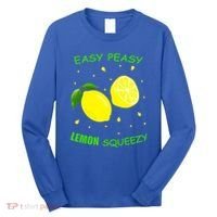 Cute Easy Peasy Lemon Squeezy Fun Summertime Lemonade Lover Gift Long Sleeve Shirt thumb 0