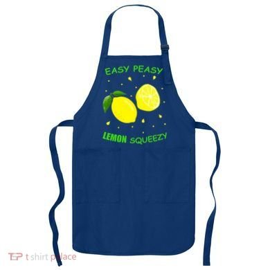 Cute Easy Peasy Lemon Squeezy Fun Summertime Lemonade Lover Gift Apron